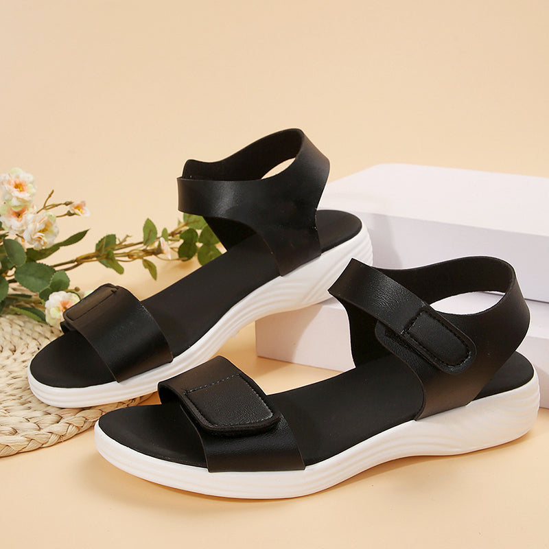 Amelie Fleur Adjustable Strap Sandals