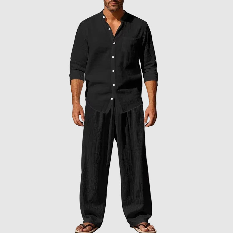 Jack Washington Linen Loose-Fit Two-Piece Outfit