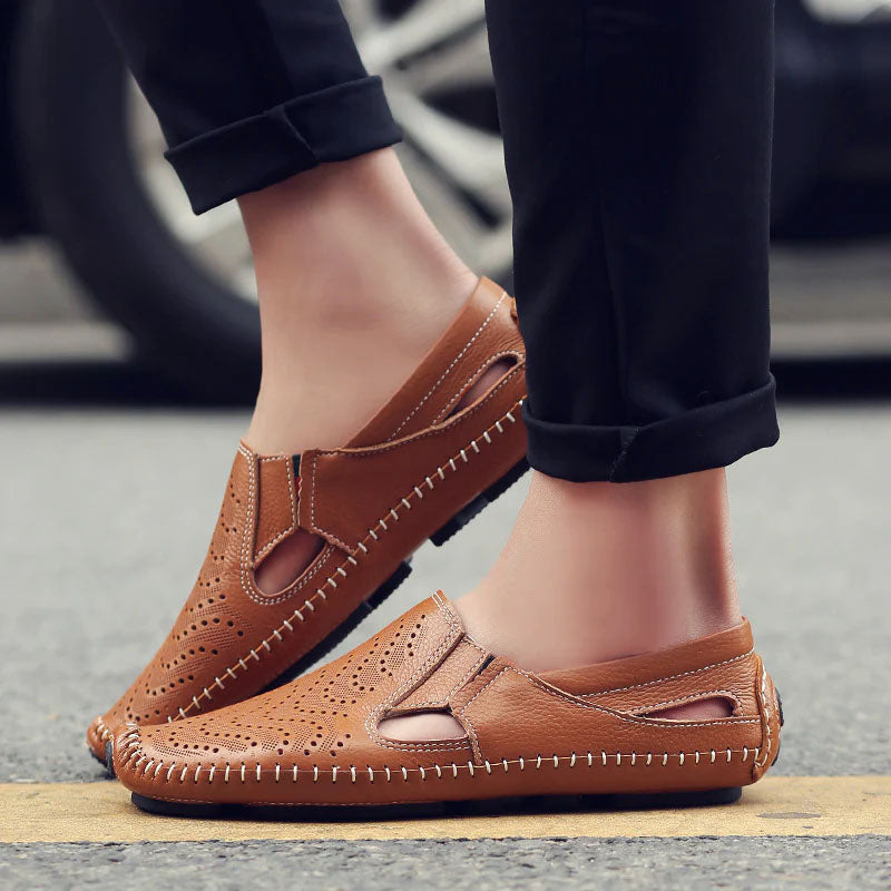 Jack Washington Perforated Slip-On Shoes