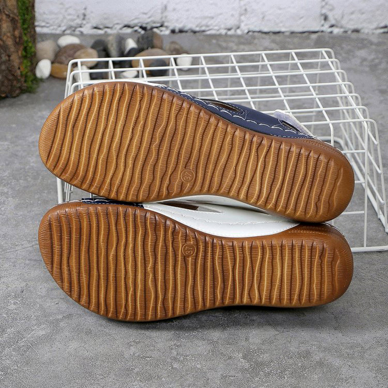 Sofie Malou Color-Block Wedge Slingback Sandals