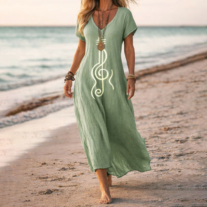 Amelie Fleur Bloom & Peace Maxi Dress