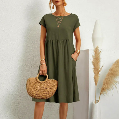 Amelie Fleur Casual Short Sleeve Dress