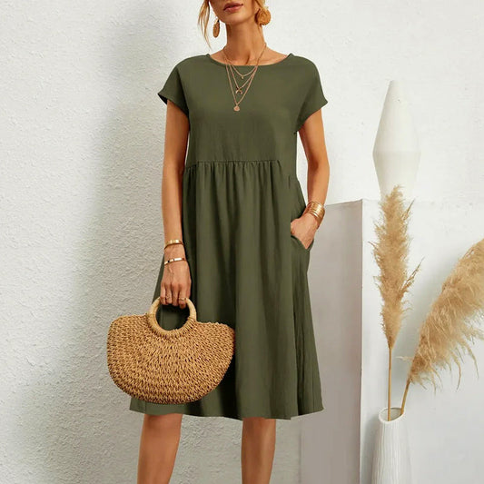 Amelie Fleur Casual Short Sleeve Dress