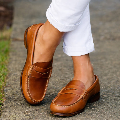 Amelie Fleur Classic Penny Loafers