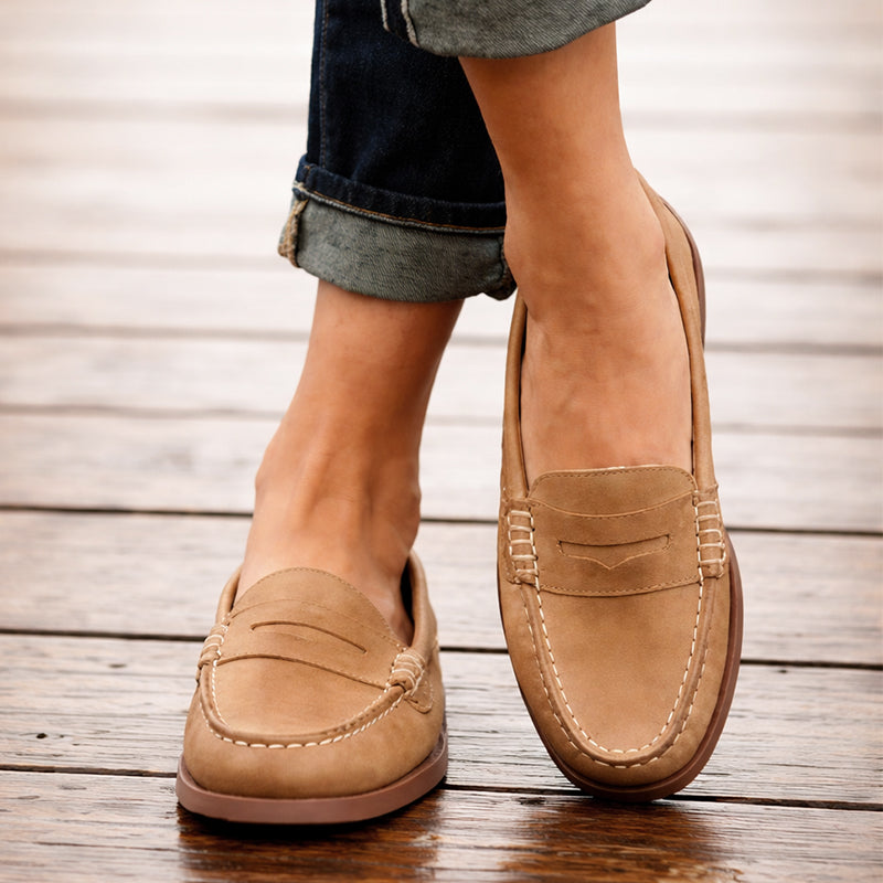 Amelie Fleur Classic Penny Loafers