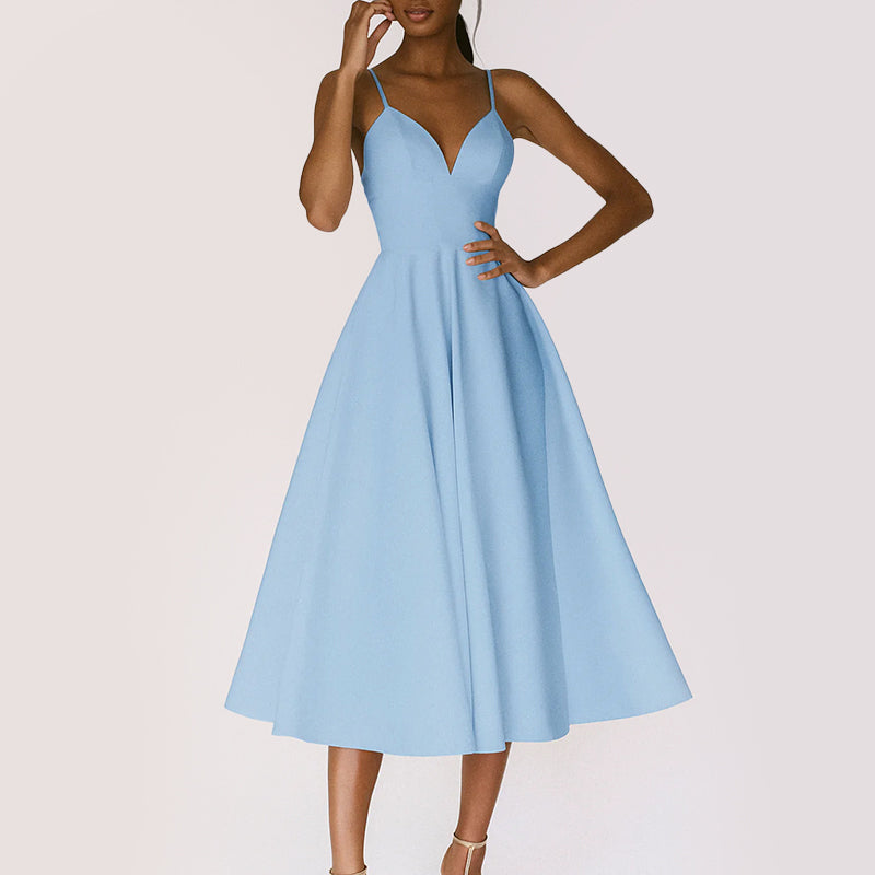 Amelie Fleur Flared Open-Back Party Wedding Dress