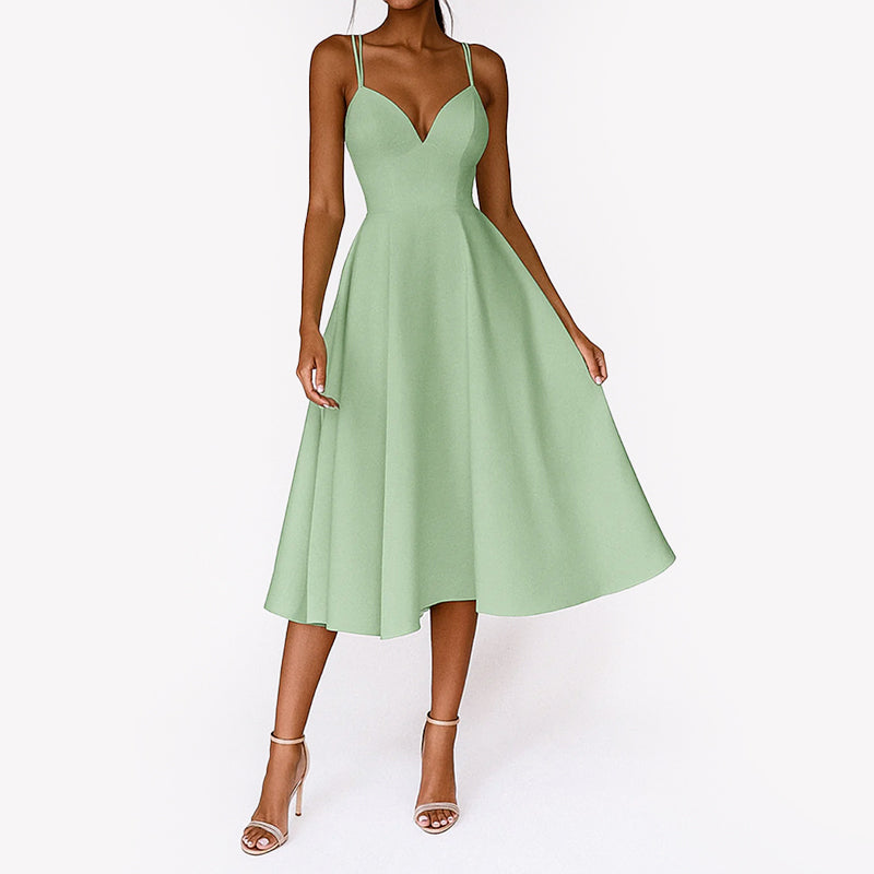 Amelie Fleur Flared Open-Back Party Wedding Dress