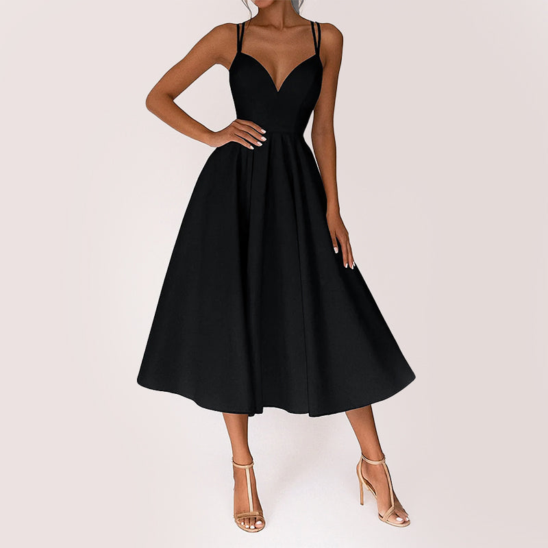 Amelie Fleur Flared Open-Back Party Wedding Dress