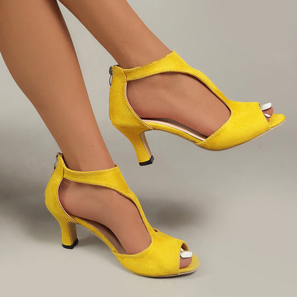 Amelie Fleur Heeled Sandals with Ankle Strap