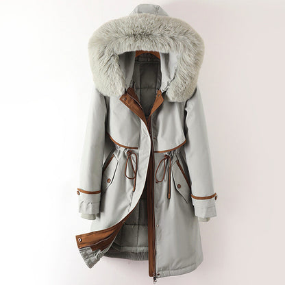 Amelie Fleur Long Parka with Detachable Inner Layer