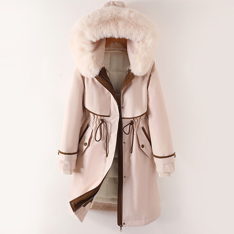 Amelie Fleur Long Parka with Detachable Inner Layer