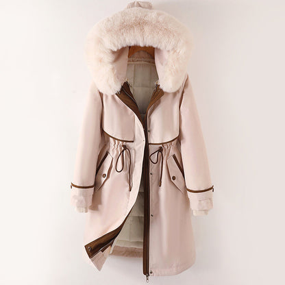 Amelie Fleur Long Parka with Detachable Inner Layer