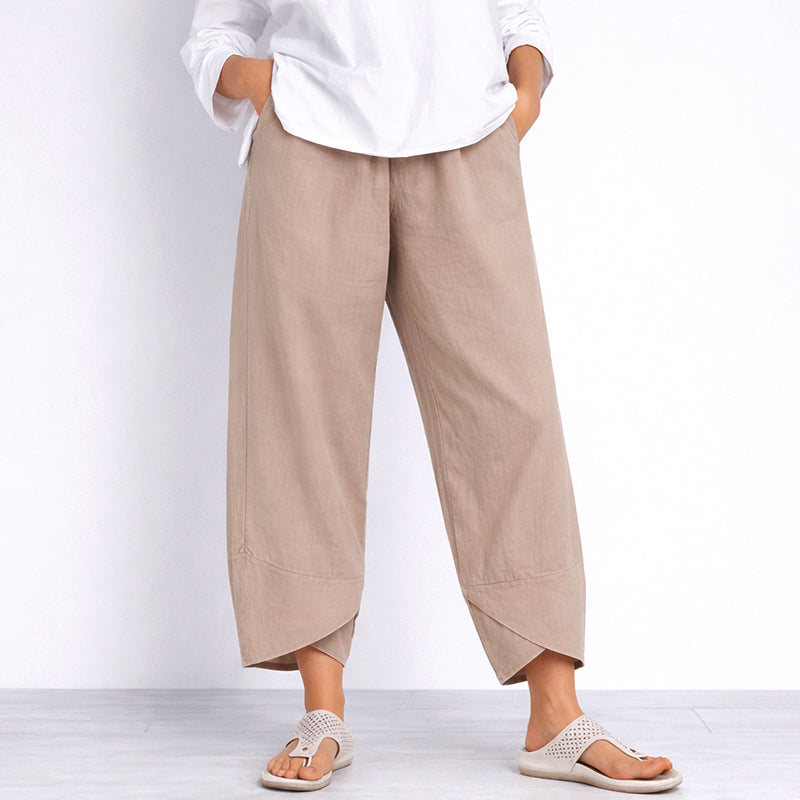 Amelie Fleur Loose Fit Cropped Pants