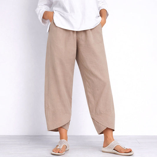 Amelie Fleur Loose Fit Cropped Pants