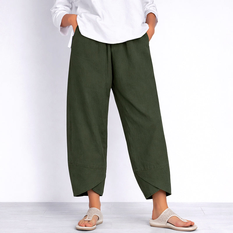 Amelie Fleur Loose Fit Cropped Pants