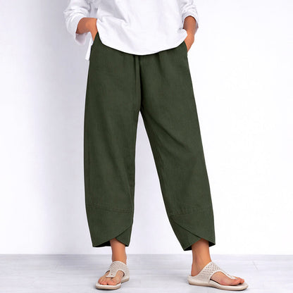 Amelie Fleur Loose Fit Cropped Pants