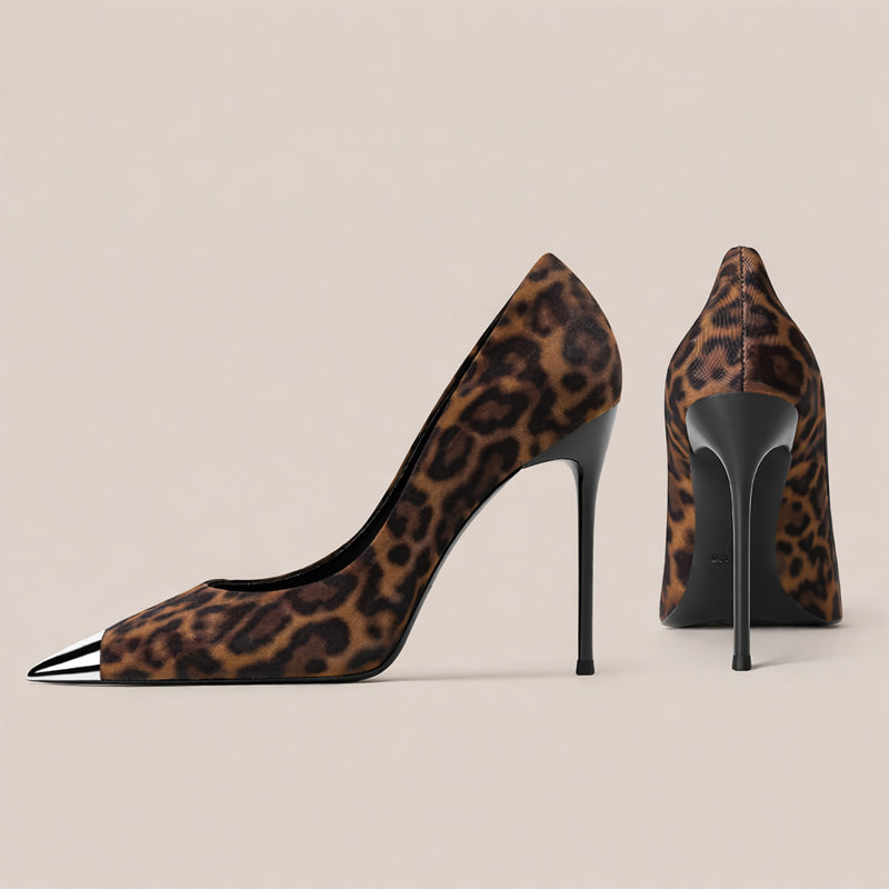 Amelie Fleur Pointed Toe Stiletto Heels