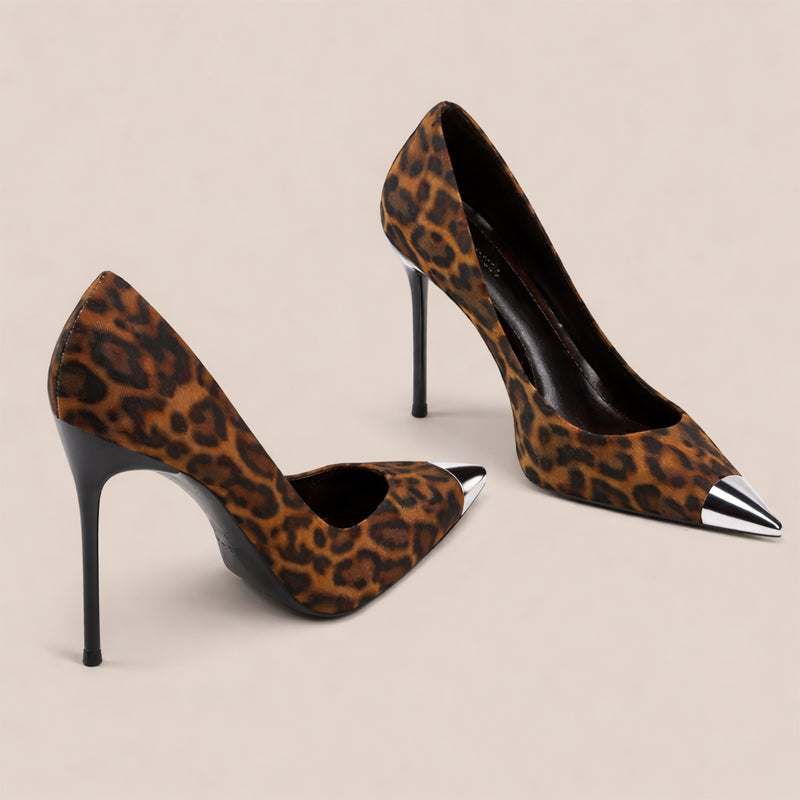 Amelie Fleur Pointed Toe Stiletto Heels