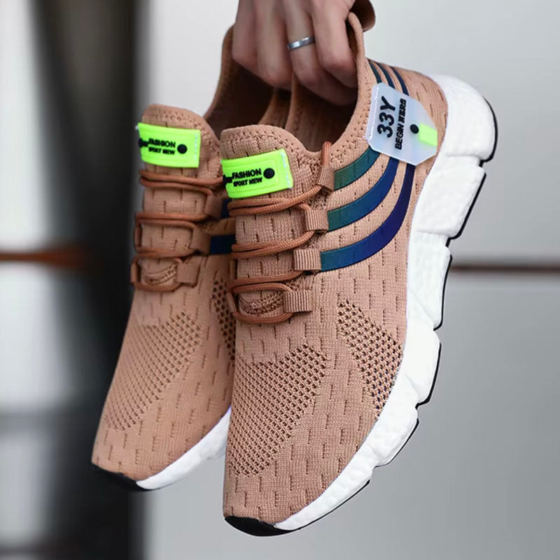 Amelie Fleur Running Sneakers with Contrast Stripes