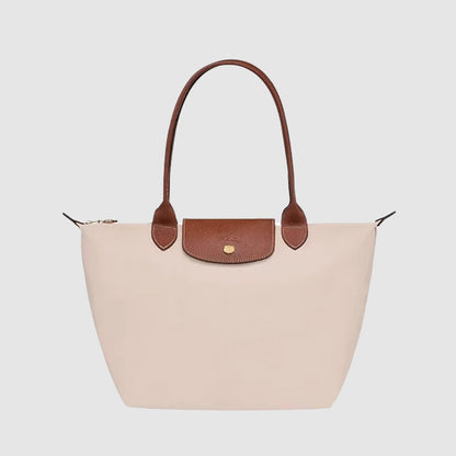 Amelie Fleur Tote Bag with Leather Trim