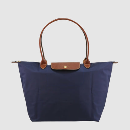 Amelie Fleur Tote Bag with Leather Trim