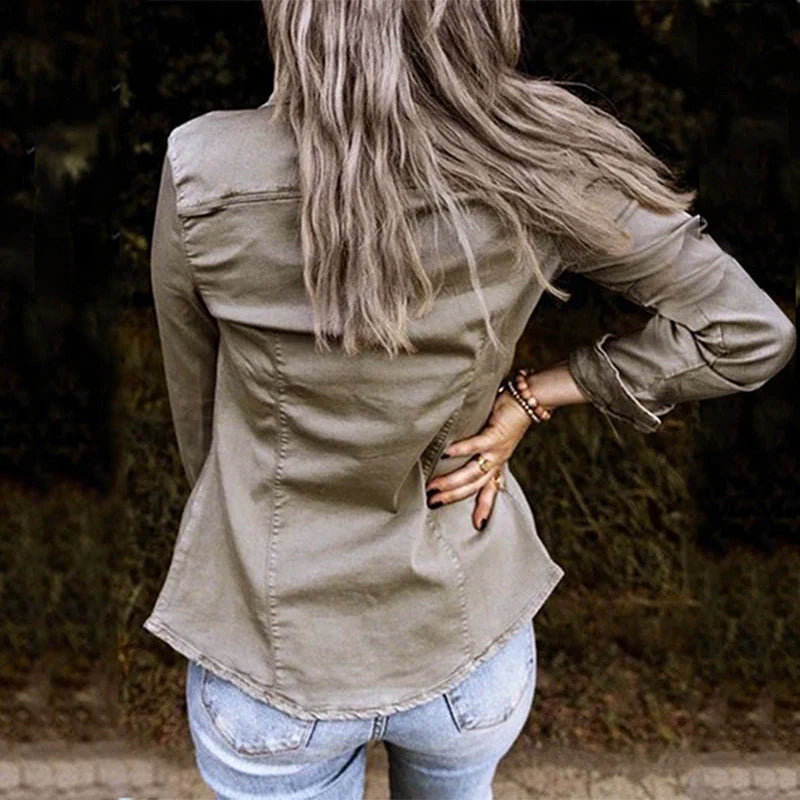 Amelie Fleur Utility Shirt Jacket