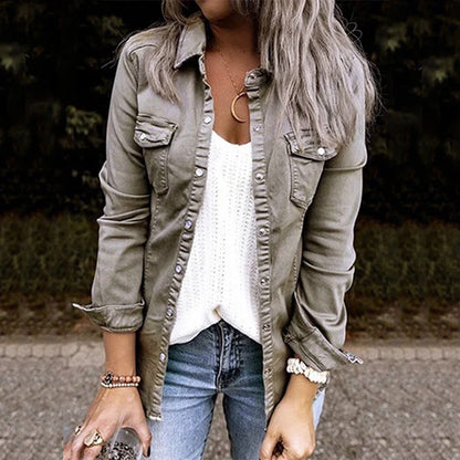 Amelie Fleur Utility Shirt Jacket