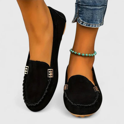 Camille Martin Flats with Hand Stitch Trim
