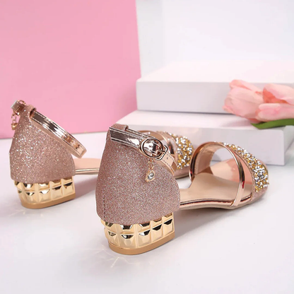 Camille Martin Glitter Strap Dress Sandals