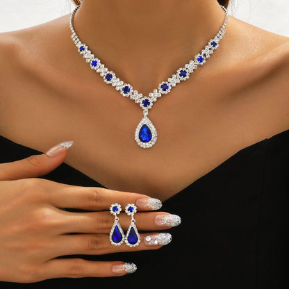 Coordinated Necklace and Drop Earrings Jewelry Set