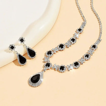Coordinated Necklace and Drop Earrings Jewelry Set
