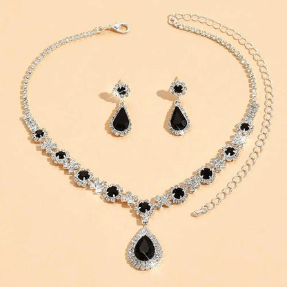 Coordinated Necklace and Drop Earrings Jewelry Set