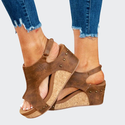 Crystal - Women's Open Toe Platform Sandals