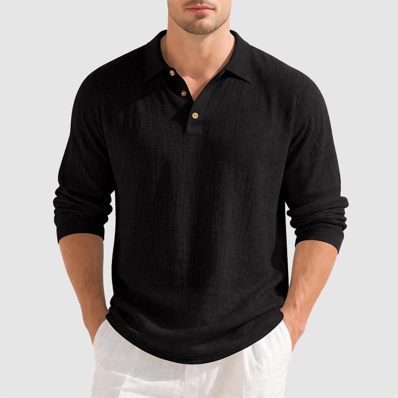 Franco Bianchi Casual Shirt with Open Collar and Buttons