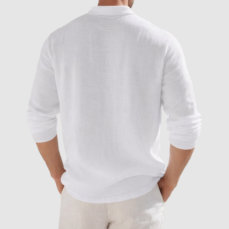 Franco Bianchi Casual Shirt with Open Collar and Buttons