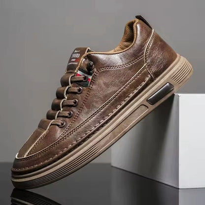 Franco Bianchi Low-Top Sneakers with Stitched Upper