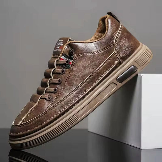 Franco Bianchi Low-Top Sneakers with Stitched Upper