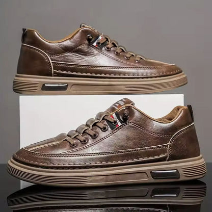 Franco Bianchi Low-Top Sneakers with Stitched Upper