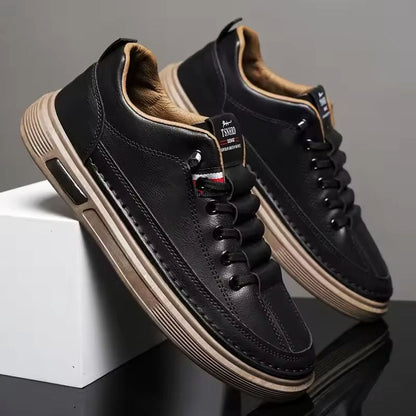 Franco Bianchi Low-Top Sneakers with Stitched Upper
