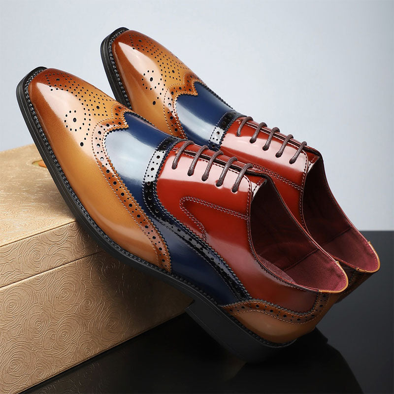 Franco Bianchi Oxford Shoes with Brogue Detailing