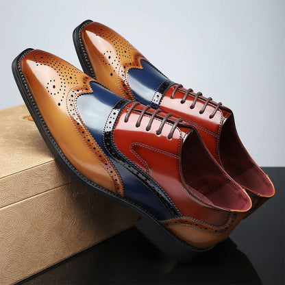 Franco Bianchi Oxford Shoes with Brogue Detailing