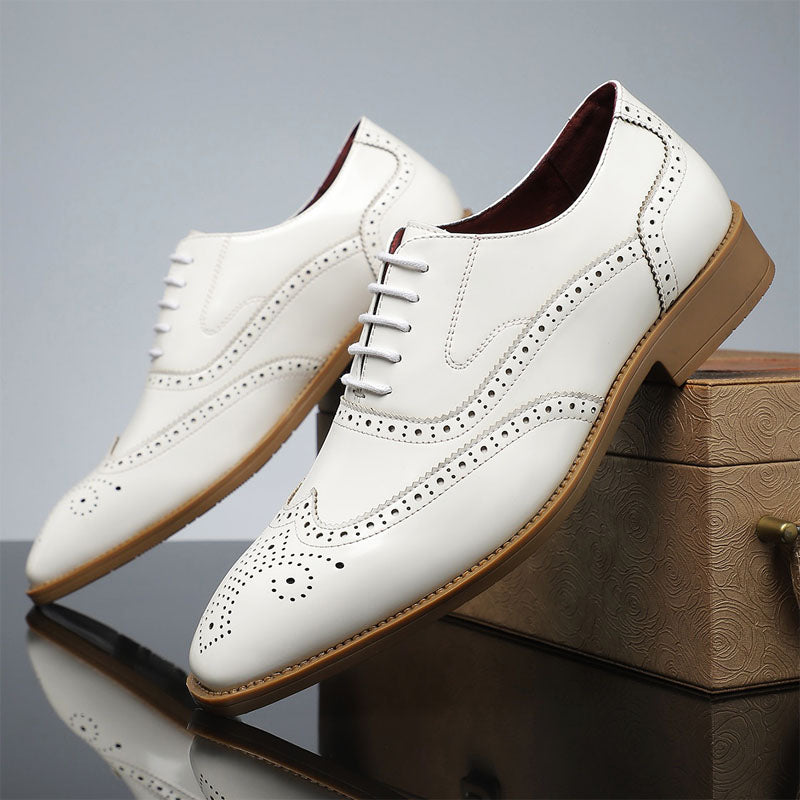 Franco Bianchi Oxford Shoes with Brogue Detailing
