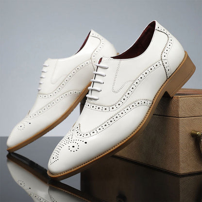 Franco Bianchi Oxford Shoes with Brogue Detailing