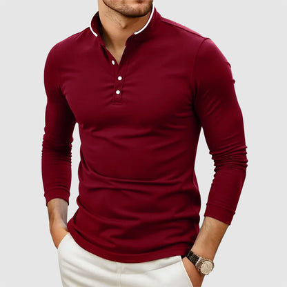 Franco Bianchi Stand Collar Casual Shirt