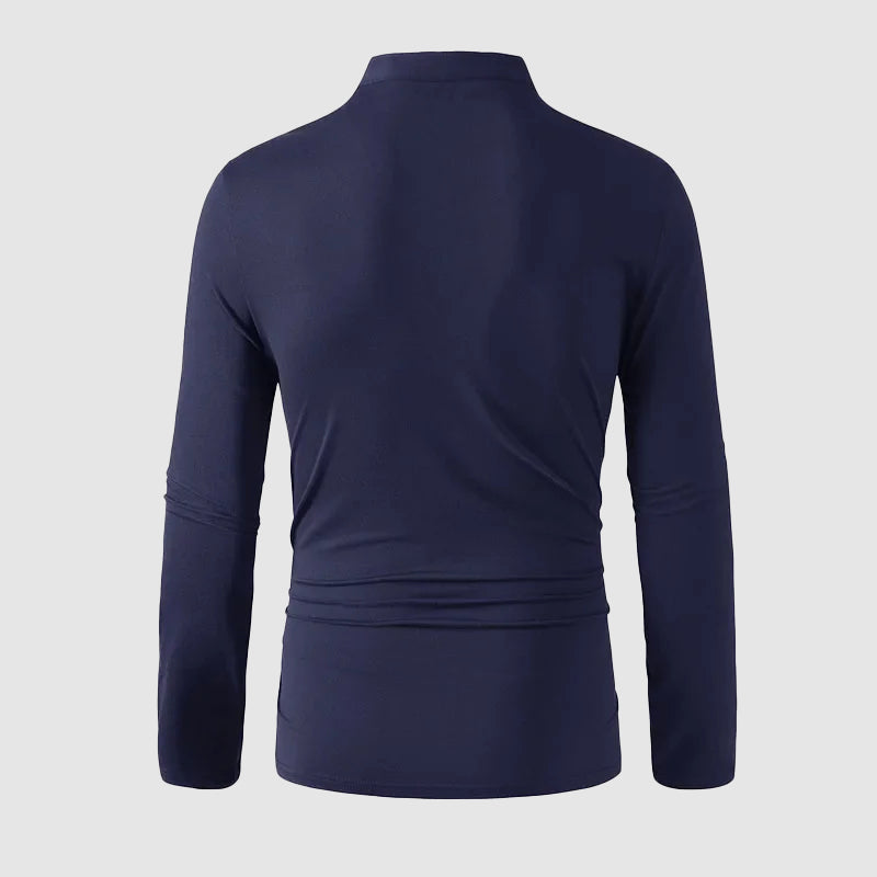 Franco Bianchi Stand Collar Casual Shirt