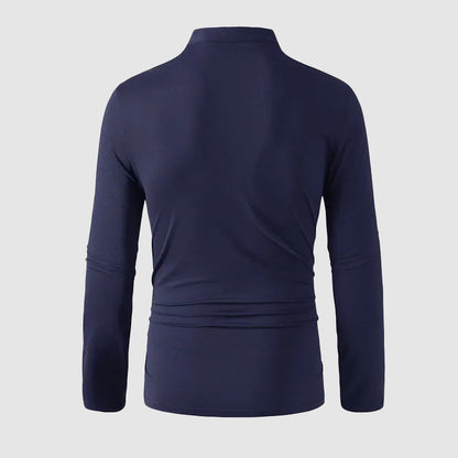 Franco Bianchi Stand Collar Casual Shirt