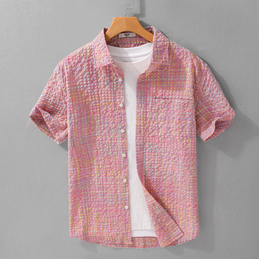 Jack Washington Button-Up Shirt with Textured Pattern