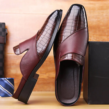 Jack Washington Mule Shoes with Textured Upper
