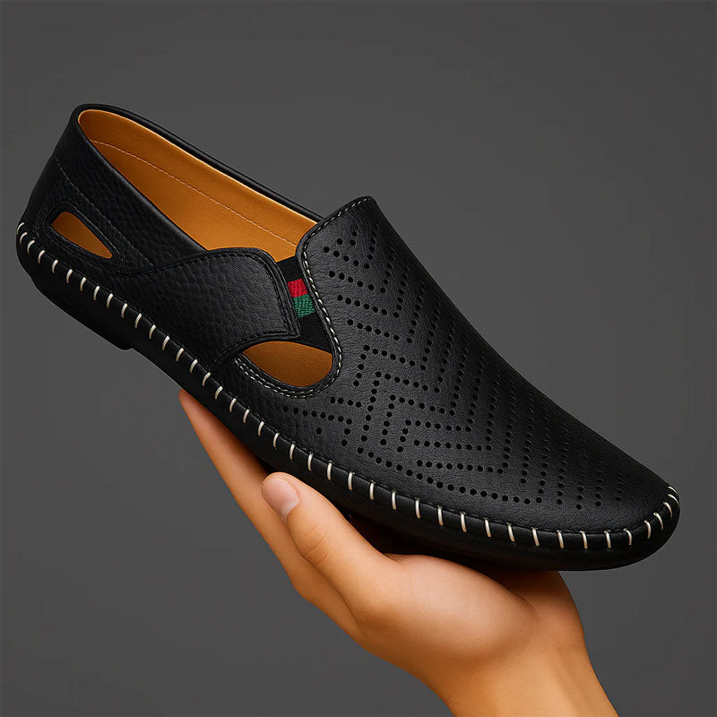 Jack Washington Perforated Slip-On Shoes