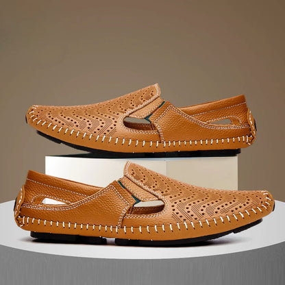 Jack Washington Perforated Slip-On Shoes